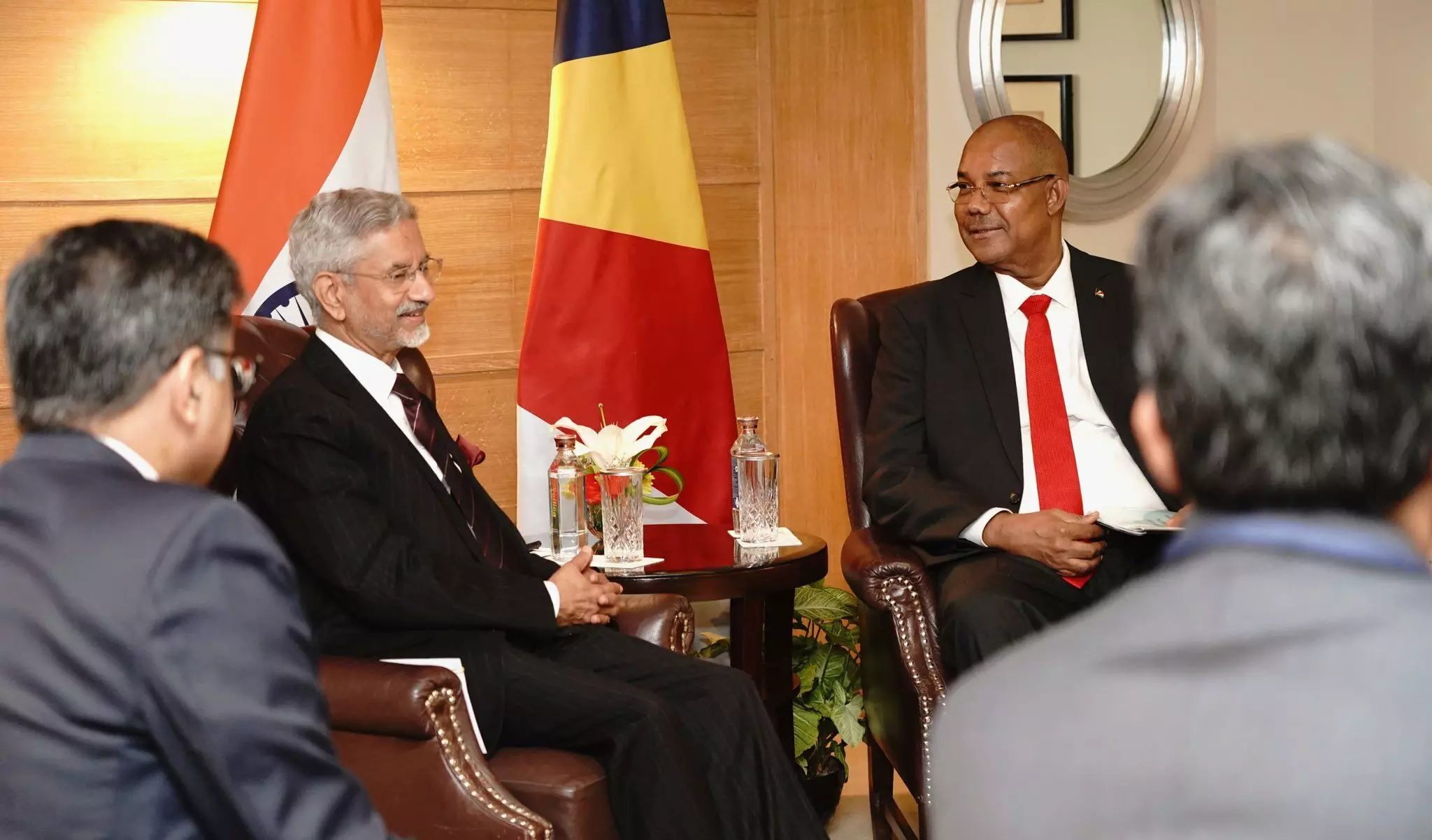 EAM Jaishankar meets Seychelles President Herminie, flags MAHASAGAR