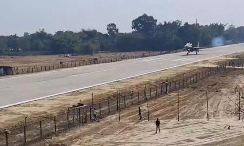 Rafale, Sukhoi, Tejas roar over Moran Emergency Landing Facility ahead of PM visit