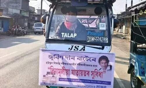 Tinsukia e-rickshaw driver’s free rides win hearts during HSLC exams