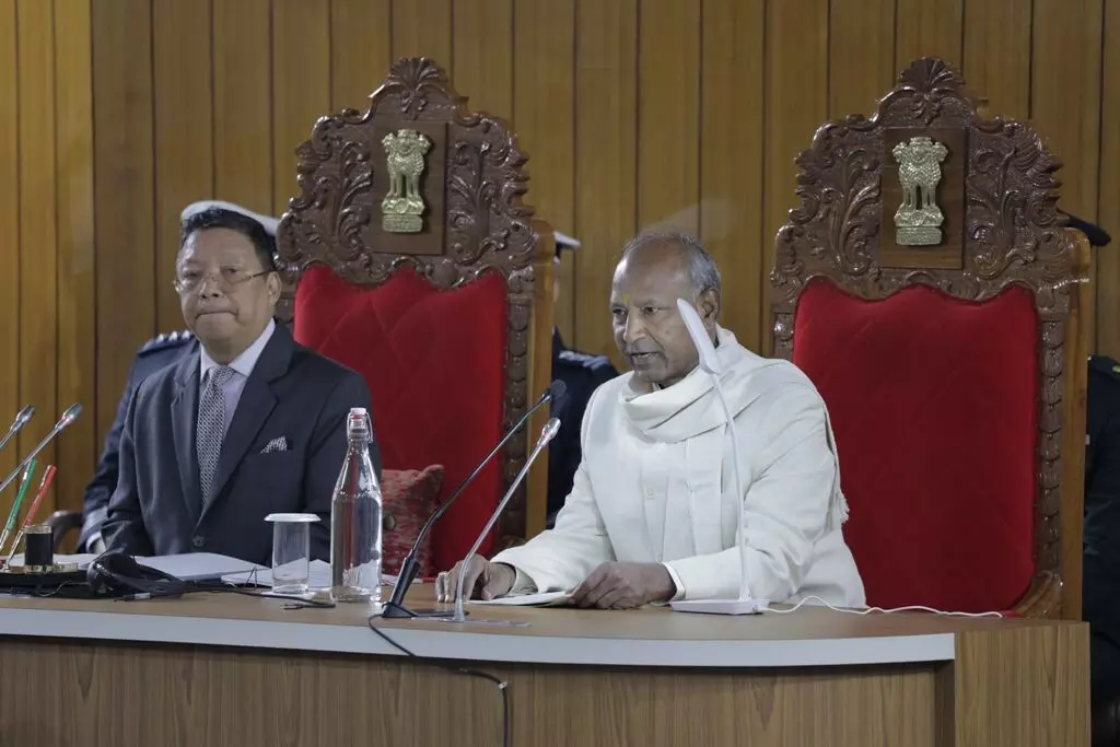 Pillar installation underway in six areas along Assam border: Meghalaya Guv Pillar installation underway in six areas along Assam border: Meghalaya Guv