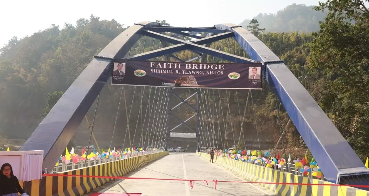 Mizoram CM unveils Rs 43.83 Cr bridge over Tlawng River, boosts Aizawl–Lengpui link