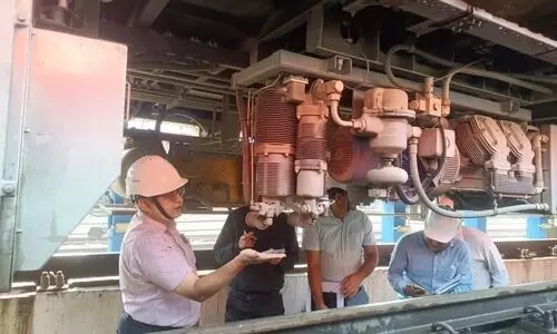 Lumding DRM inspects Vande Bharat rake at Kamakhya pit line