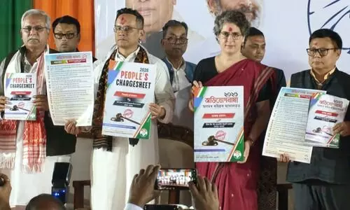 Priyanka fires poll salvo, releases 20-point charge sheet against Assam govt