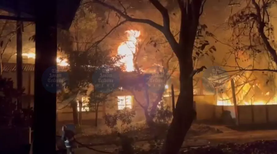 Massive explosion, fire rock CSIR–NEIST warehouse in Jorhat, cause unknown