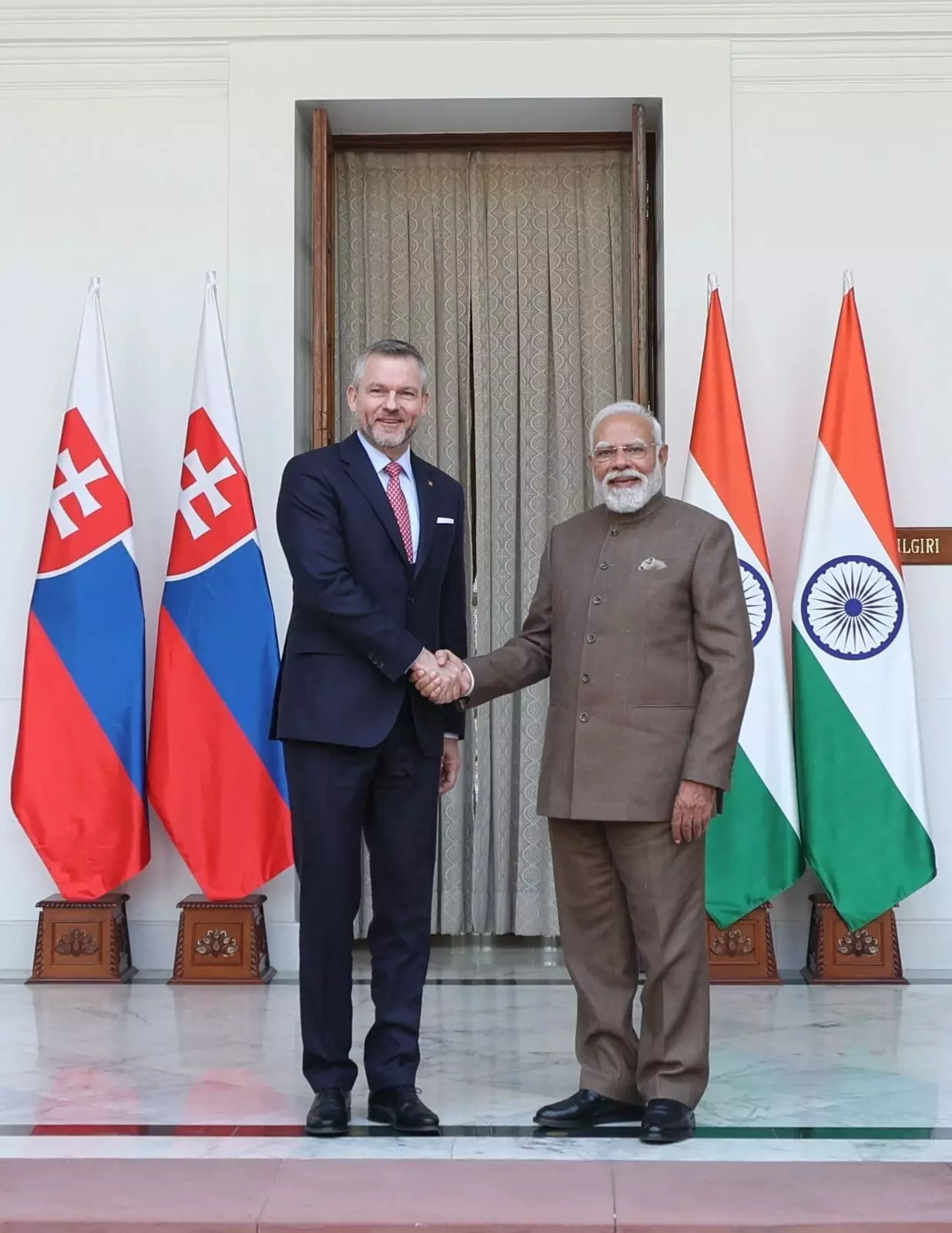 Slovakia President praises historic ties after meeting with PM Modi