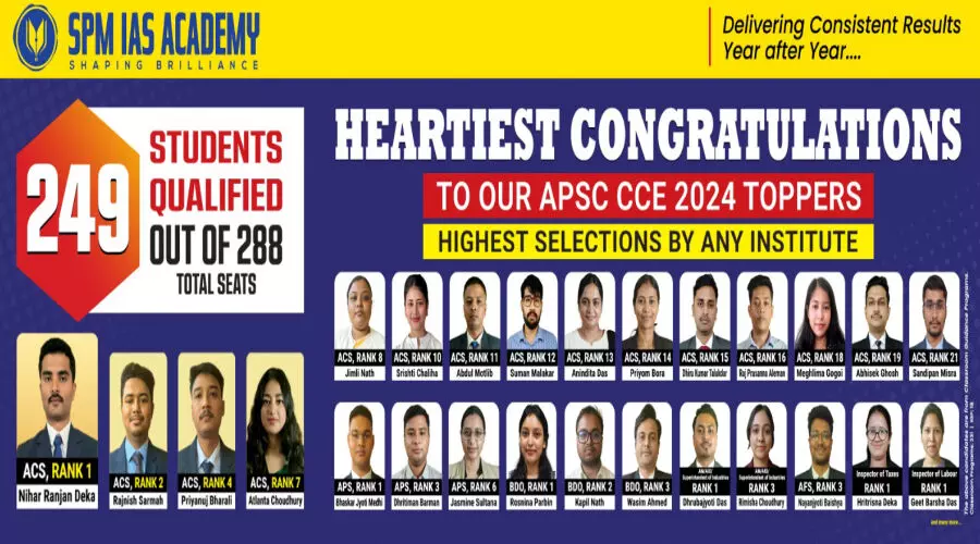 SPM IAS Academy Achieves Record-Breaking Results in APSC CCE 2024