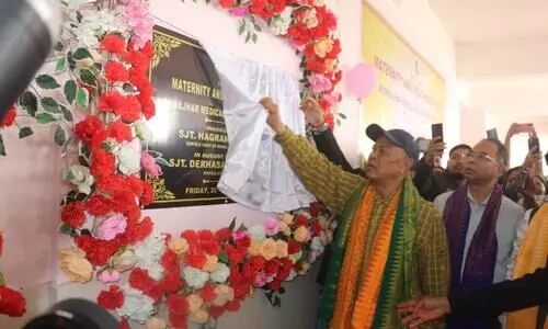 Hagrama Mohilary lays foundation for critical care unit, university in Kokrajhar
