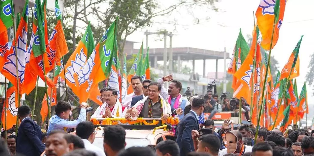 Assam BJP seeks third term as Jana Aashirwad Yatra kicks off from Dhekiajuli