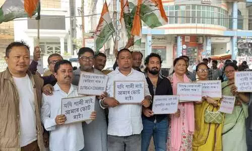 Congress stages protest in Guwahati over drinking water crisis, targets government