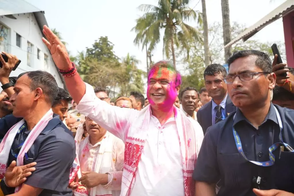 CM Sarma unveils plan for mass Holi song event after Bihu, Jhumoir success CM Sarma unveils plan for mass Holi song event after Bihu, Jhumoir success