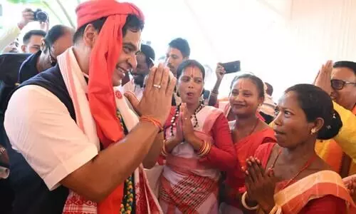 On Women’s Day, CM Sarma urges voters to back BJP, cites ‘Nari Shakti’ push