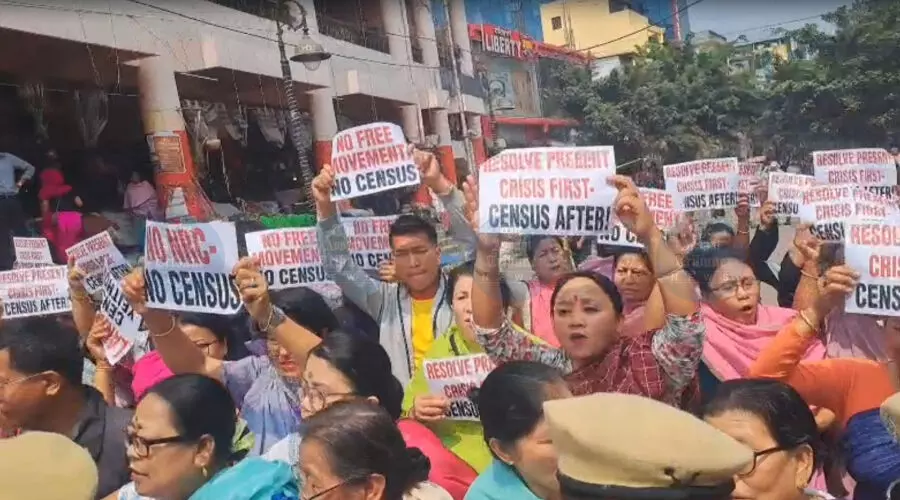 Six injured as protests intensify over NRC demand ahead of Census 2027 in Manipur