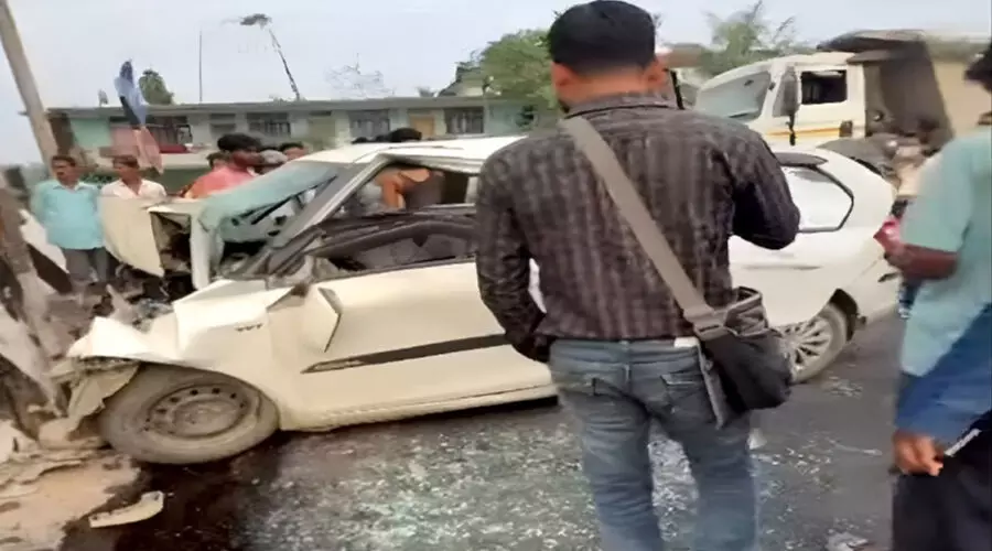 Four of family killed after car crashes into unused toll gate in Lakhimpur