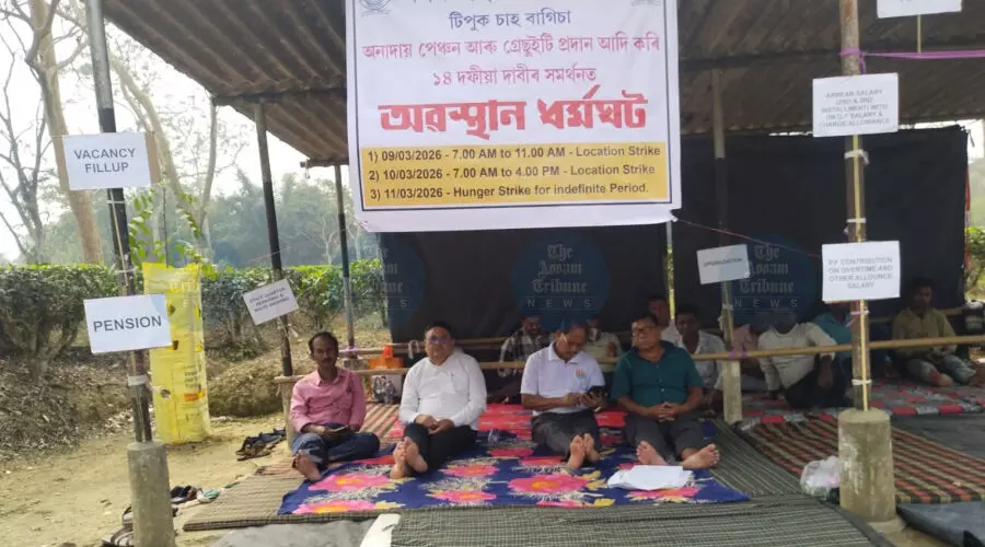 Tippuk Tea Estate workers halt hunger strike after assurance of tripartite talks