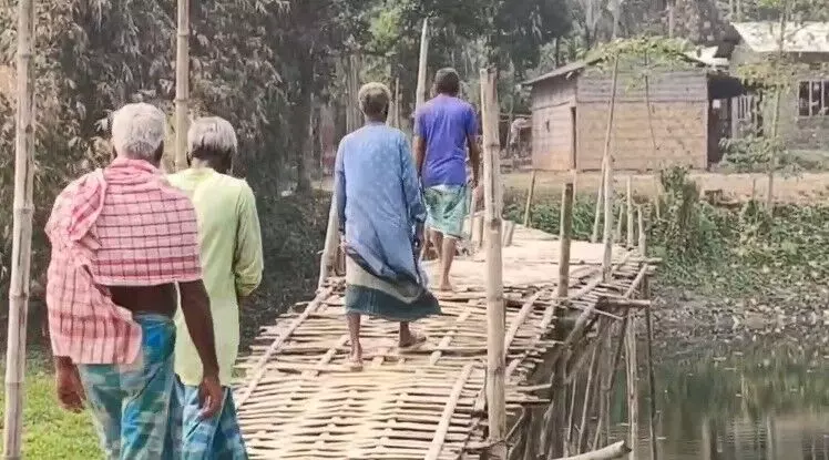 Assam polls: 47 years on, bamboo bridge still Lahorighat’s key poll issue