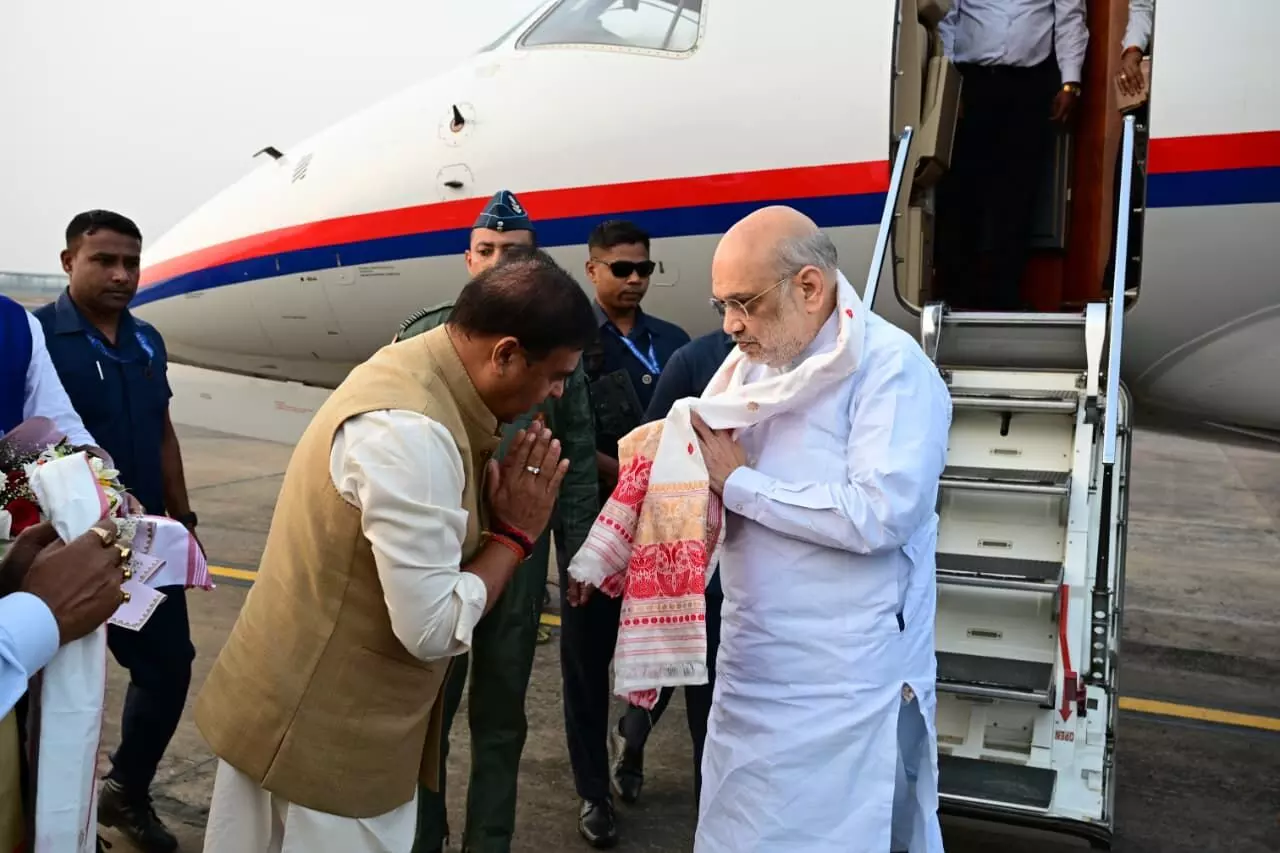 Amit Shah lands in Guwahati, to inaugurate new medical college, address youth