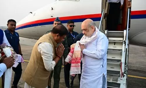 Amit Shah lands in Guwahati, to inaugurate new medical college, address youth