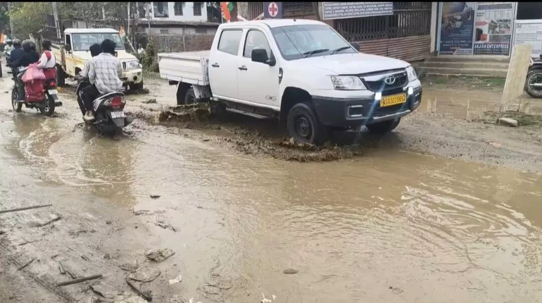 Incomplete Jorhat–Malou Ali road irks Teok residents ahead of Assam polls Incomplete Jorhat–Malou Ali road irks Teok residents ahead of Assam polls