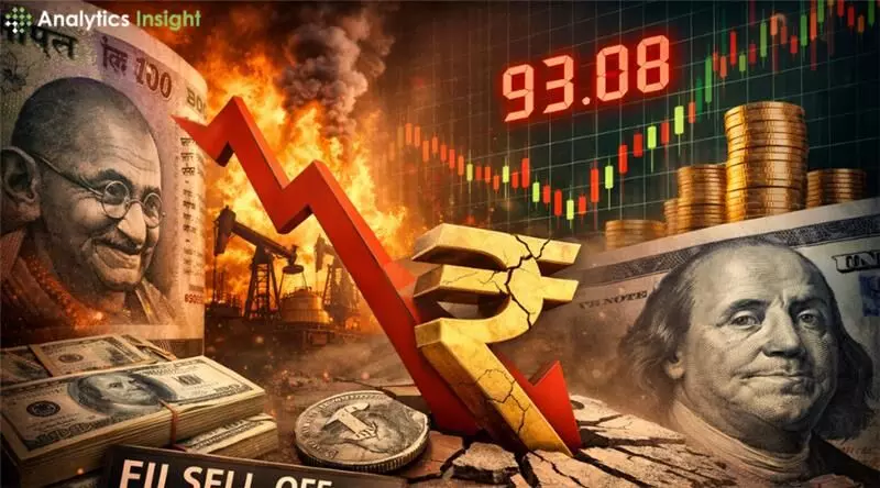 Rupee weakens beyond 93 per dollar for the first time