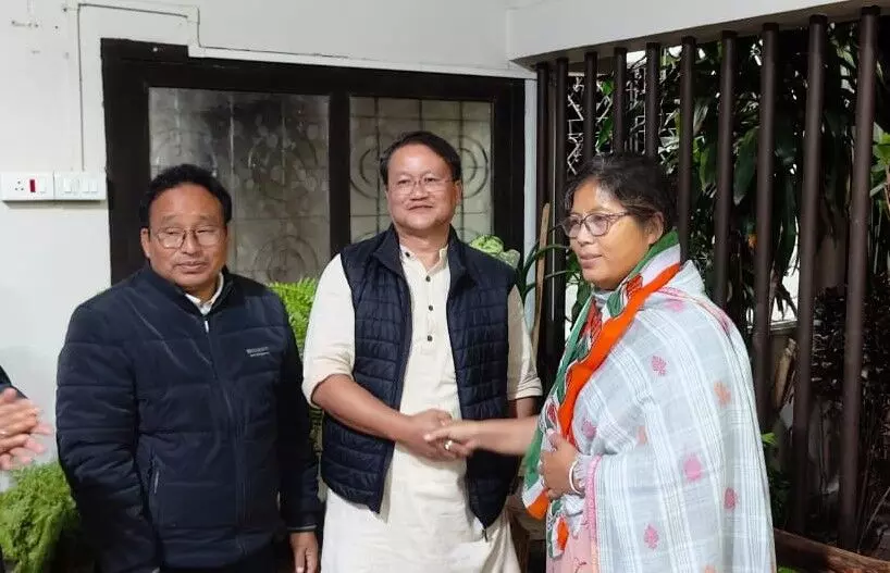 Assam Polls: Nandita Garlosa switches to Congress amid ticket row Assam Polls: Nandita Garlosa switches to Congress amid ticket row