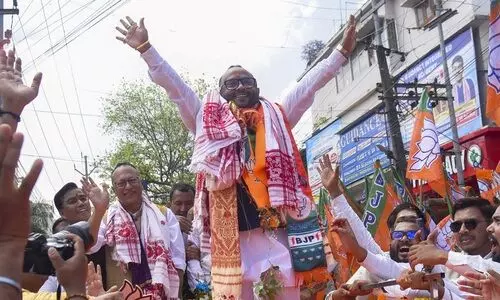 NDA flexes unity in Guwahati as four candidates file nominations