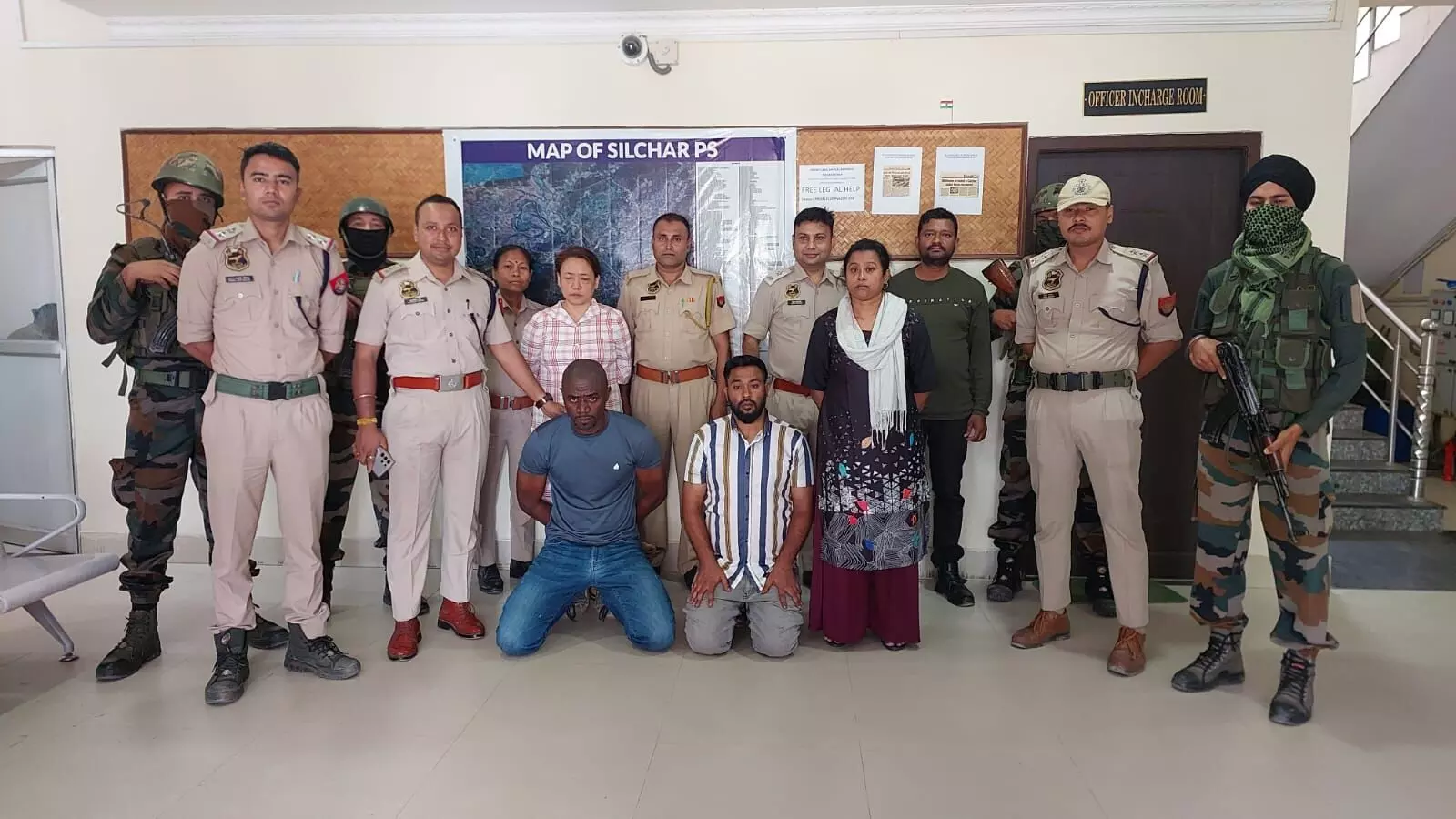 Nigerian national arrested in Silchar for overstaying visa; four aides held