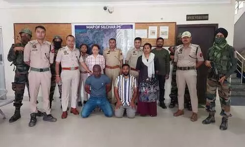 Nigerian national arrested in Silchar for overstaying visa; four aides held