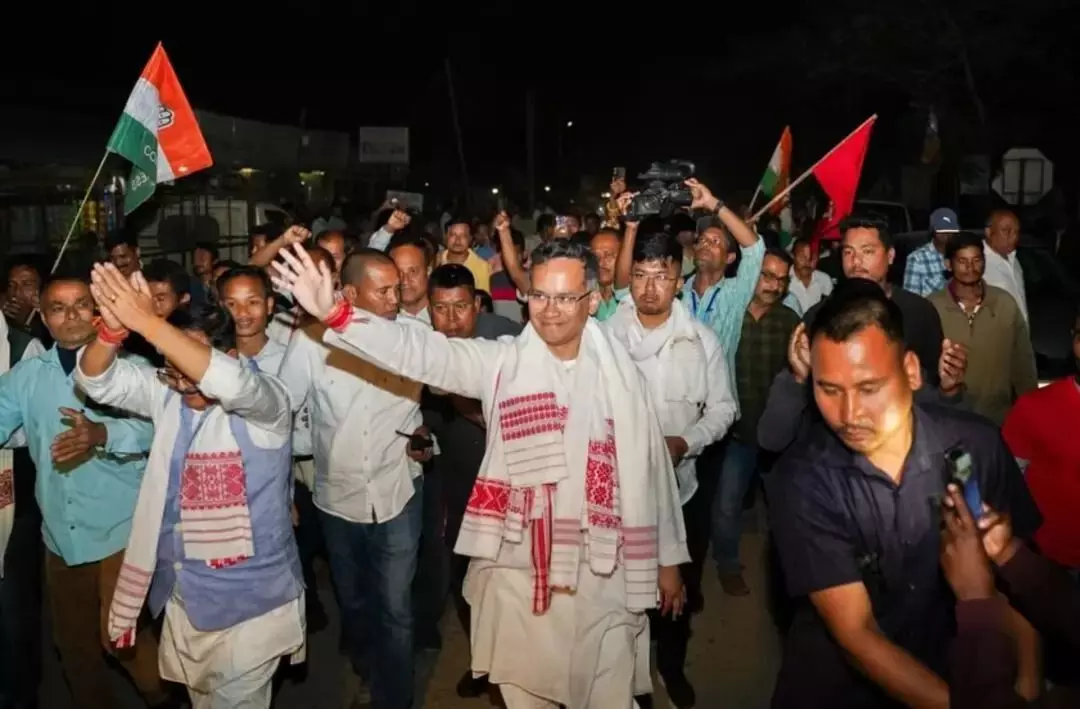 Bid Assam CM farewell: Gogoi flags betrayal of Tarun Gogoi in Titabor Bid Assam CM farewell: Gogoi flags betrayal of Tarun Gogoi in Titabor