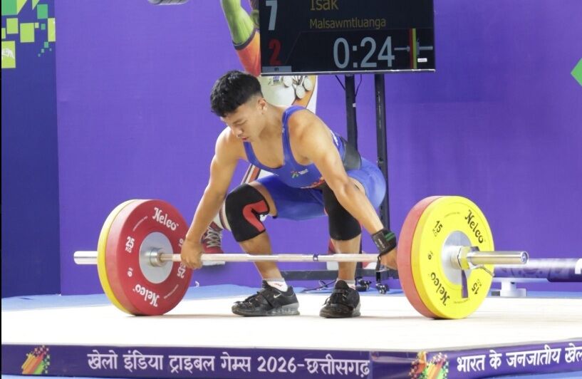Orphaned at 16, Mizo lifter wins gold at Khelo India Tribal Games