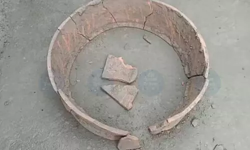 Possible historical structure unearthed during excavation in Sadiya