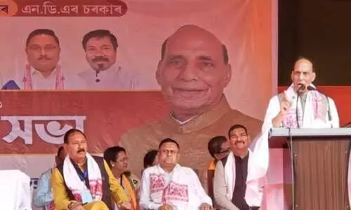 Congress kept Assam away from Delhi; BJP delivered growth: Rajnath in Tezpur