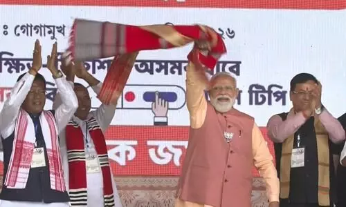 PM Modi bats for BJP hat-trick in Assam, flags ‘dangerous conspiracy’