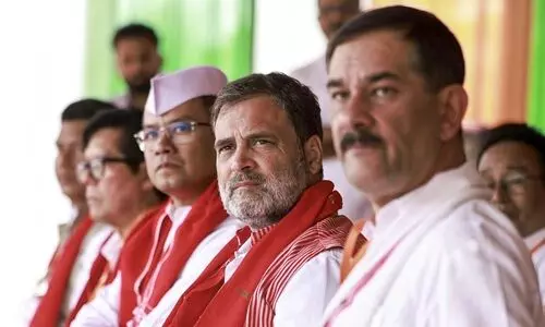 Rahul vows Article 244(A) implementation, targets BJP over land in Karbi Anglong