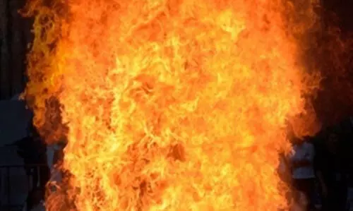 Seven workers injured as turbine explosion triggers massive fire at Bhilai Steel Plant,Chhattisgarh