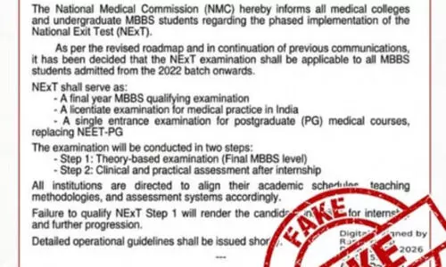 Viral notice on national qualifying exam for final year MBBS is fake