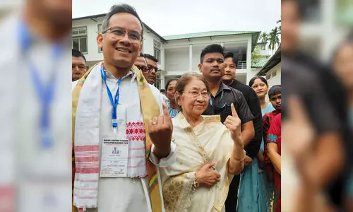 Gaurav Gogoi votes with mother in Jorhat, invokes Tarun Gogoi’s legacy