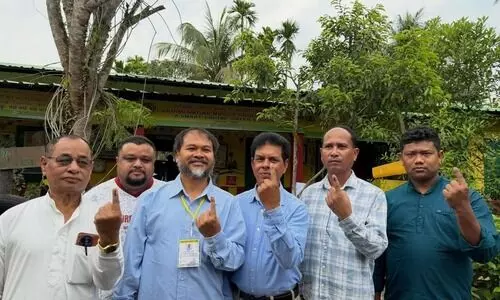 Akhil Gogoi votes in Sivasagar, calls BJP ‘fascist’, eyes massive win