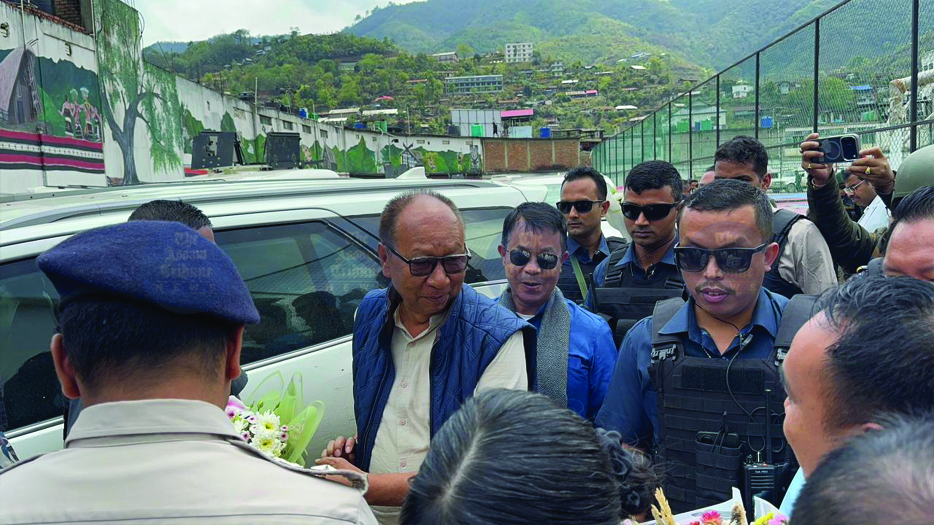 Manipur CM visits Senapati under heavy security in key outreach push