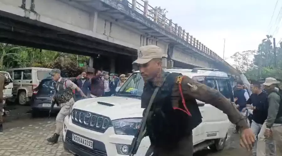 AJP, police face off in Dibrugarh over ‘unauthorised’ search at party chief’s house