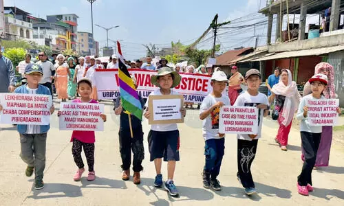 Manipur erupts in protest over minors killing in Bishnupur blast, curfew eased