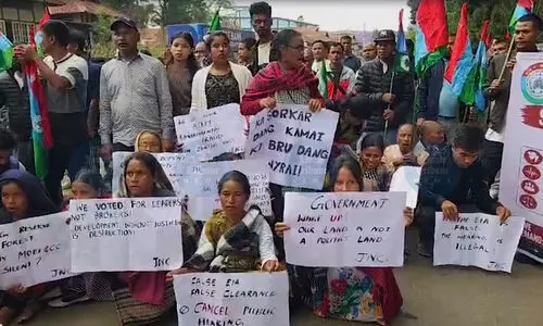 Meghalaya groups protest EJH cement project over alleged flawed public hearing
