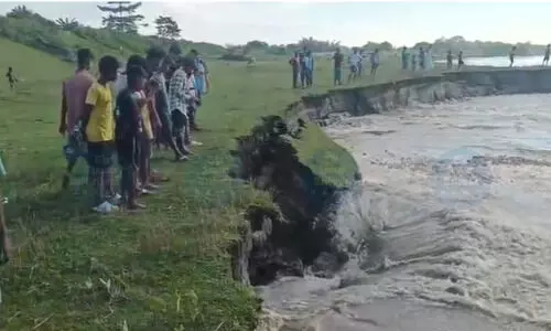 Brahmaputra comes within 10m of breaching Biswanath embankment, locals on edge