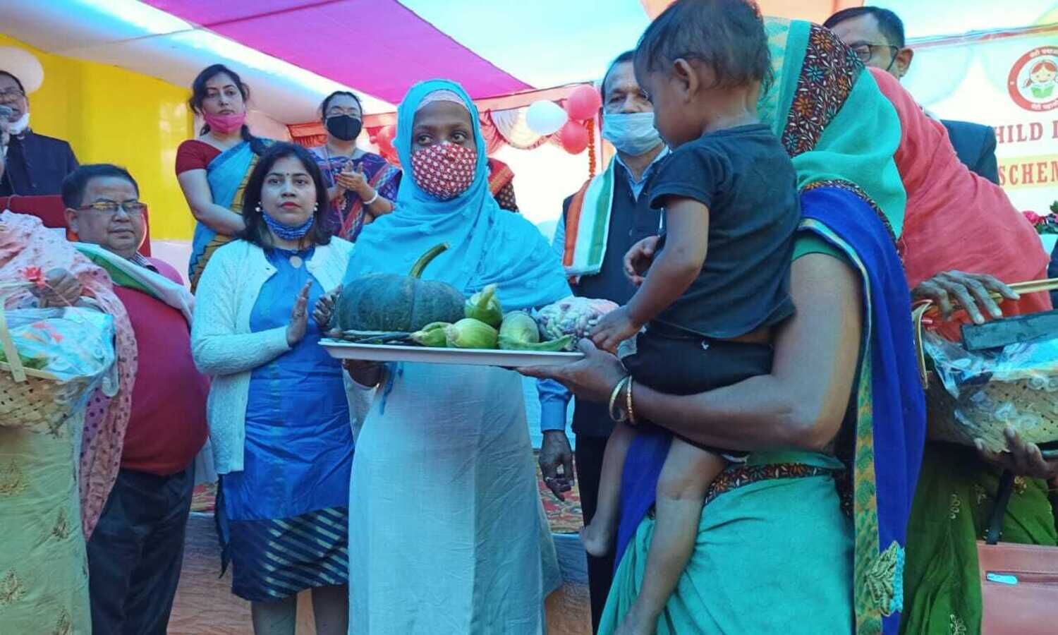 Specially Abled Donates Veggies In Cachar On National Girl Child Day