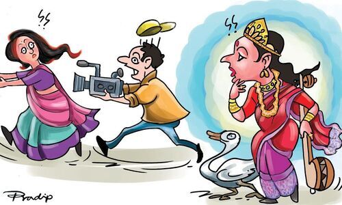 Saraswati Puja and sensationalism