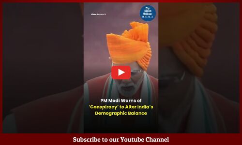 PM Warns of ‘Conspiracy’ to Alter India’s Demographic Balance