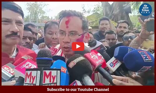 Congress leader Gaurav Gogoi files nomination for Jorhat LS constituency