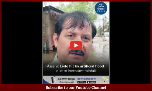Assam: Ledo hit by artificial flood due to incessant rainfall