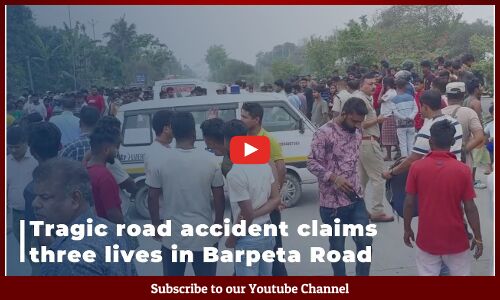 Tragic road accident claims three lives in Barpeta Road