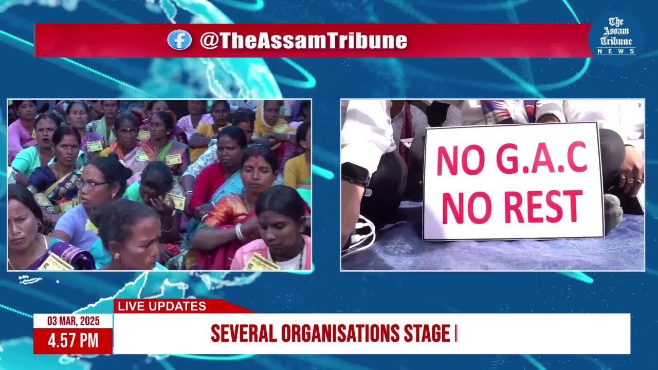 Several organisations stage protest on 5th day of Assam Assembly