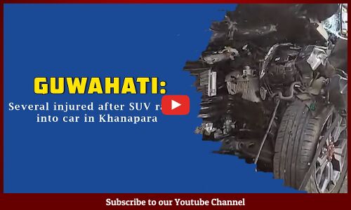 Guwahati: Several injured after SUV rams into car in Khanapara
